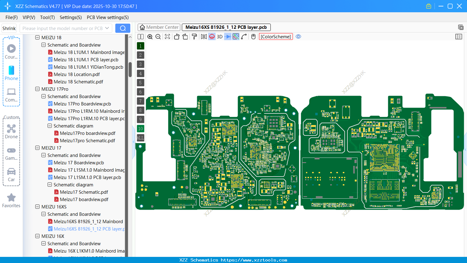 Meizu16XS 81926_1_12 PCB Layer